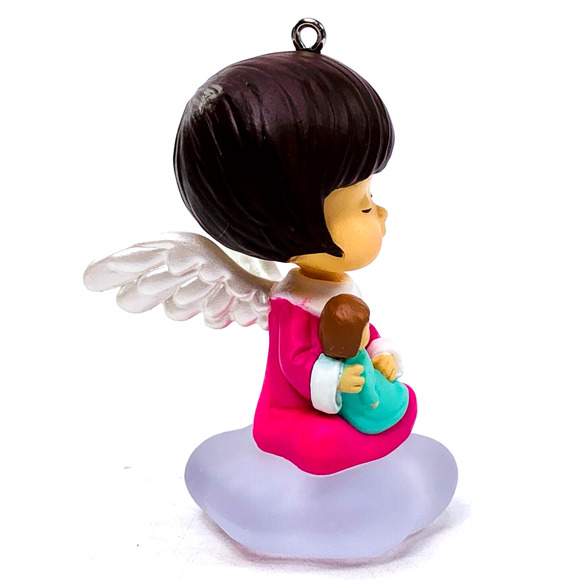 Hallmark Mary's Angels ZINNIA Keepsake Ornament 2016 Series #29 Pink with Doll - Picture 5 of 12